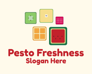 Cube Fresh Fruits logo design