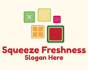 Cube Fresh Fruits logo design