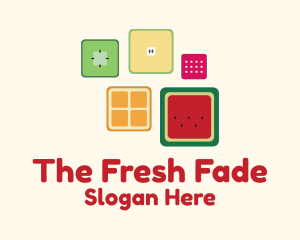 Cube Fresh Fruits logo design