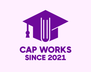 Academic Book Cap logo design