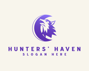 Hunter Wolf Howl logo design