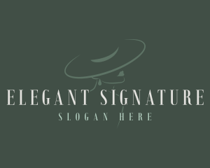 Elegant Fashion Hat logo design