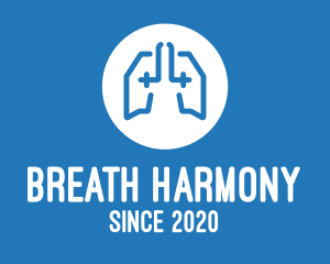 Blue Respiratory Lungs Hospital logo