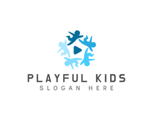 Kids Play Kindergarten logo design