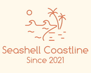 Minimalist Summer Beachfront logo design