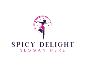 Dancing Woman Ballerina  logo