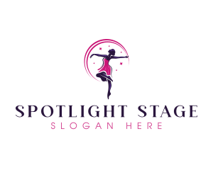 Dancing Woman Ballerina  logo