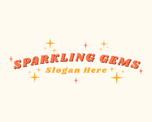 Elegant Stars Sparkles logo design