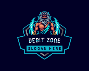 Zeus Greek Mythology Gaming logo design