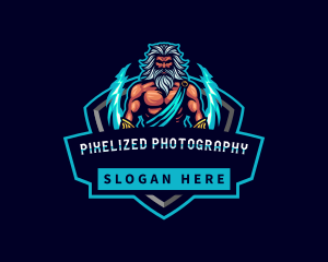 Zeus Greek Mythology Gaming logo design