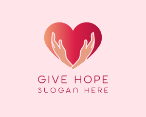 Heart Giving Charity logo design