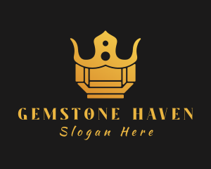 Golden Crown Jewel logo design