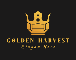 Golden Crown Jewel logo design