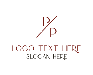 Slash Minimalist Professional logo design