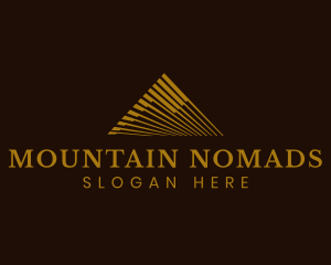 Mountain Stripes Triangle logo design