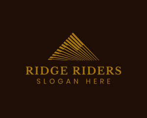 Mountain Stripes Triangle logo design