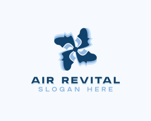 Fan Propeller HVAC logo design