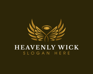 Archangel Wings Spiritual logo design