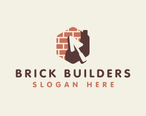 Brick Masonry Trowel logo design