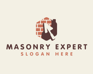 Brick Masonry Trowel logo design