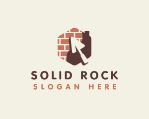 Brick Masonry Trowel logo design