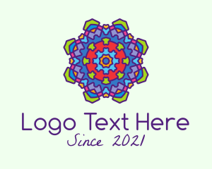 Decorative Jewel  Mandala  logo