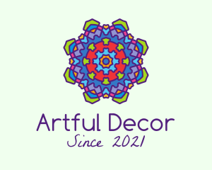 Decorative Jewel  Mandala  logo design