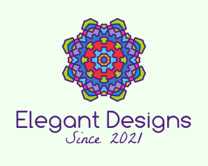 Decorative Jewel  Mandala  logo design