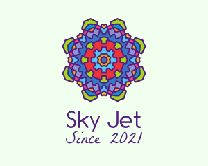 Decorative Jewel  Mandala  logo
