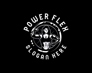 Strong Woman Gym logo design