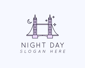 Tower Bridge Night logo design