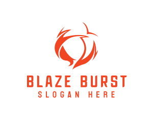 Heat Flame Energy  logo design