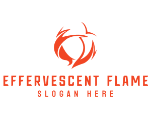 Heat Flame Energy  logo design