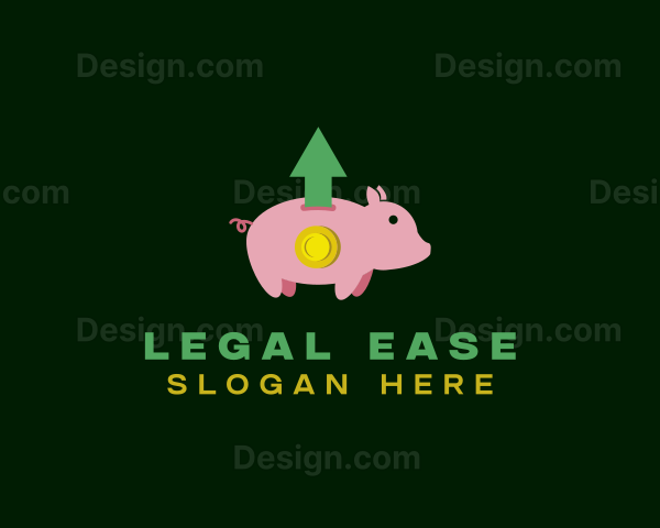 Piggy Bank Coin Savings Logo
