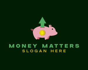 Piggy Bank Coin Savings logo design