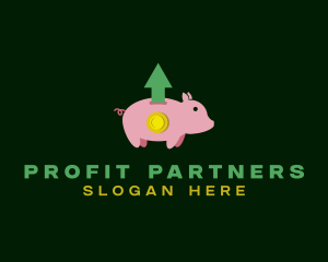 Piggy Bank Coin Savings logo design