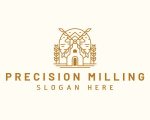 Farm Wheat Mill logo design