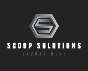 Modern Industrial Letter S logo design