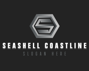 Modern Industrial Letter S logo design