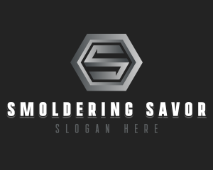 Modern Industrial Letter S logo design