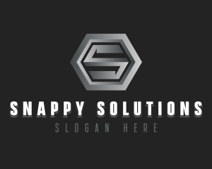 Modern Industrial Letter S logo design