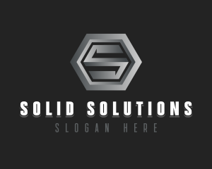 Modern Industrial Letter S logo design