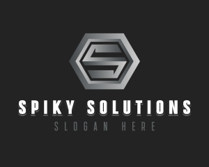 Modern Industrial Letter S logo design