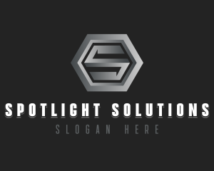 Modern Industrial Letter S logo design