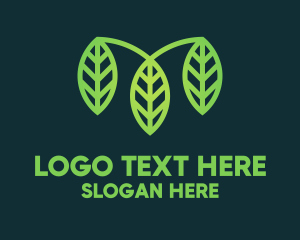 Herbs - Organic Green Leaves logo design
