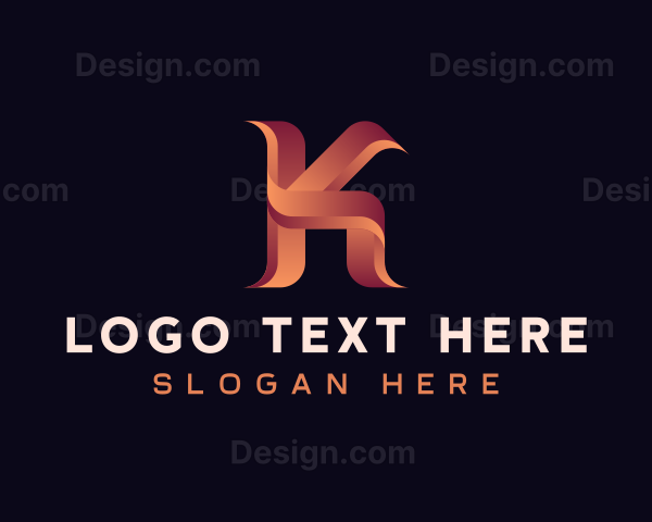 Startup Business Letter K Logo