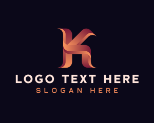 Startup Business Letter K Logo