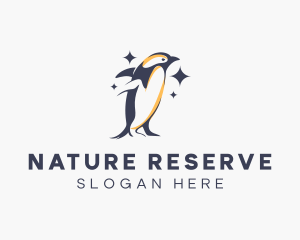 Wildlife Penguin Animal logo design