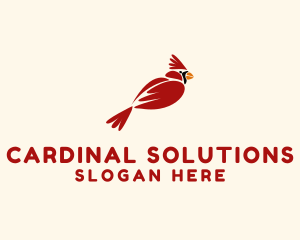 Cute Cardinal Bird logo