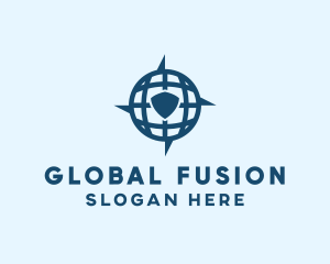 Global Digital Shield logo design